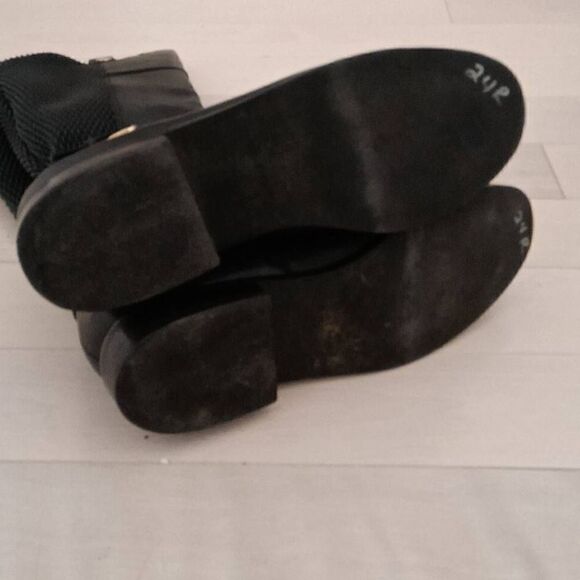 Cole Haan Women's Leather Galina Knee High Boots Black Size 8.5B - Picture 4 of 6